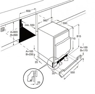 Встраиваемый холодильник Смег U8C082DF фото 4 в Краснодаре Встраиваемый холодильник Smeg U8C082DF фото 4 в Краснодаре