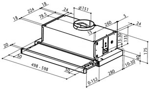 Вытяжка Faber FLEXA M6/40 AM/INOX A50 фото 2 в Краснодаре