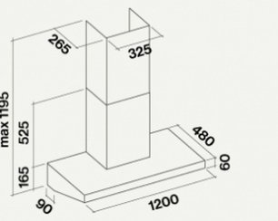 Вытяжка Falmec Marte 120 PRO фото 3 в Краснодаре