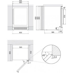 Встраиваемый винный шкаф Pando PVZB 60-46CRR фото 3 в Краснодаре