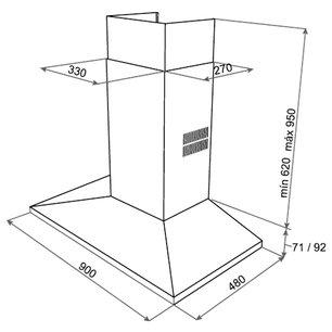 Вытяжка Тека DSB 90 STAINLESS STEEL фото 2 в Краснодаре Вытяжка Teka DSB 90 STAINLESS STEEL фото 2 в Краснодаре