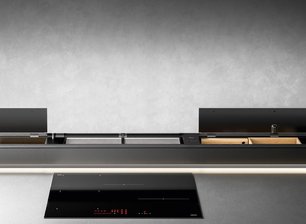 Встраиваемая вытяжка Фалмек MONOLITH 90 VETRO NERO фото в Краснодаре Встраиваемая вытяжка Falmec MONOLITH 90 VETRO NERO фото в Краснодаре