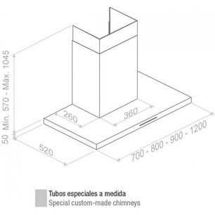 Вытяжка Пандо P-401/80 IX 1050 SEC PLUS фото 3 в Краснодаре Вытяжка Pando P-401/80 IX 1050 SEC PLUS фото 3 в Краснодаре