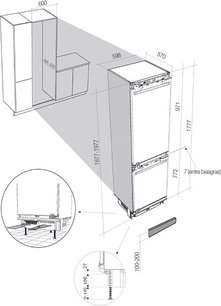 Встраиваемый двухкамерный холодильник Де Дитрих DRN 1017 I фото 2 в Краснодаре Встраиваемый двухкамерный холодильник De Dietrich DRN 1017 I фото 2 в Краснодаре