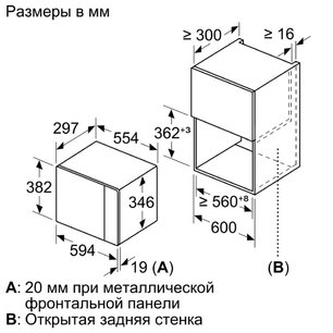 Встраиваемая микроволновая печь Бош BFL524MS0 фото 4 в Краснодаре Встраиваемая микроволновая печь Bosch BFL524MS0 фото 4 в Краснодаре
