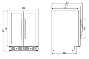 Винный шкаф Дометик E40FGD Elegance фото 3 в Краснодаре Винный шкаф Dometic E40FGD Elegance фото 3 в Краснодаре