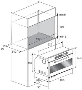 Духовой шкаф Фулгор Милано FCO 9613 TM 2F X фото 4 в Краснодаре Духовой шкаф Fulgor Milano FCO 9613 TM 2F X фото 4 в Краснодаре