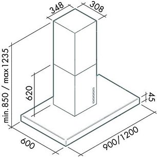 Вытяжка Falmec Lux isola 90 white (800) ECP фото 3 в Краснодаре