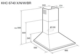 Вытяжка Кертинг KHC 6740 W фото 2 в Краснодаре Вытяжка Korting KHC 6740 W фото 2 в Краснодаре