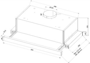 Встраиваемая вытяжка Schaub Lorenz SLD TW6600 фото 2 в Краснодаре