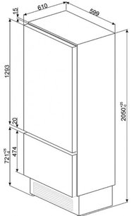 Винный холодильник Smeg WI66RS фото 2 в Краснодаре