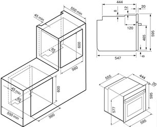 Электрический духовой шкаф с паром KRONA NEBULA steam 60 BL фото 3 в Краснодаре