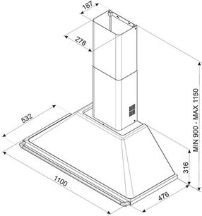 Вытяжка Смег KT110P фото 2 в Краснодаре Вытяжка Smeg KT110P фото 2 в Краснодаре