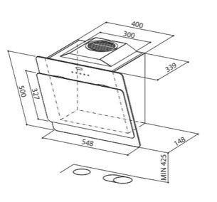 Вытяжка Faber COCKTAIL XS ALMOND F55 фото 4 в Краснодаре