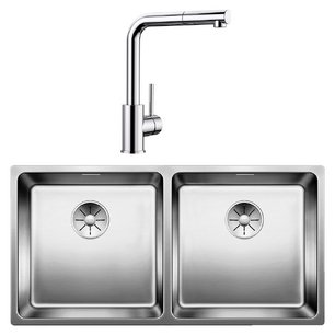 Blanco (мойка Andano 400/400-IF нержавеющая сталь + Mila-S хром) фото в Краснодаре