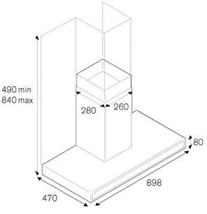 Вытяжка Бертаззони KG90CONXA фото 4 в Краснодаре Вытяжка Bertazzoni KG90CONXA фото 4 в Краснодаре