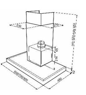 Вытяжка Тека DH2 60 STAINLESS STEEL фото 2 в Краснодаре Вытяжка Teka DH2 60 STAINLESS STEEL фото 2 в Краснодаре