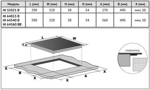 Индукционная варочная панель Korting HI 64560 BCH фото 4 в Краснодаре