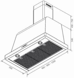 Вытяжка Лофра DOLCEVITA 120 Nero Matt фото 2 в Краснодаре Вытяжка Lofra DOLCEVITA 120 Nero Matt фото 2 в Краснодаре