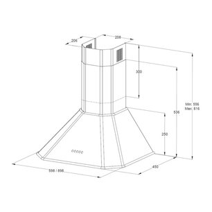 Купольная вытяжка Кертинг KHC 6839 NX фото 3 в Краснодаре Купольная вытяжка Korting KHC 6839 NX фото 3 в Краснодаре