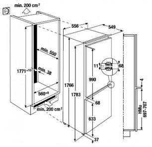 Холодильник Куперсбуш IKE 3280-1-2 T фото 2 в Краснодаре Холодильник Kuppersbusch IKE 3280-1-2 T фото 2 в Краснодаре