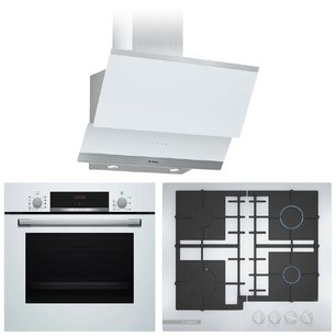 Bosch (варочная панель PNP6B2B92R + духовой шкаф HBF534EW0R + вытяжка DWK065G20T) фото в Краснодаре Bosch (варочная панель PNP6B2B92R + духовой шкаф HBF534EW0R + вытяжка DWK065G20T) фото в Краснодаре