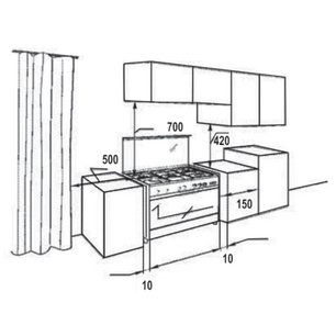 Газовая плита Korting CKE 68041 CRI фото 3 в Краснодаре