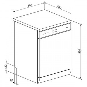 Посудомоечная машина Smeg LVS450B2 фото 2 в Краснодаре