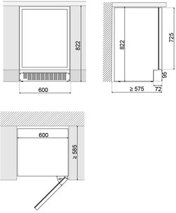 Встраиваемый винный шкаф Pando PVMBP 60-45CRR фото 4 в Краснодаре
