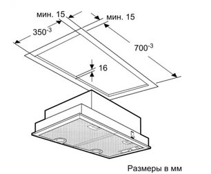 Встраиваемая вытяжка Нефф D5855X1 фото 3 в Краснодаре Встраиваемая вытяжка Neff D5855X1 фото 3 в Краснодаре