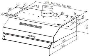 Вытяжка Фабер 741 PB X A60 фото 4 в Краснодаре Вытяжка Faber 741 PB X A60 фото 4 в Краснодаре