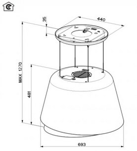 Вытяжка Фабер Belle Plus Burgundy Cold 345.0615.653 фото 4 в Краснодаре Вытяжка Faber Belle Plus Burgundy Cold 345.0615.653 фото 4 в Краснодаре