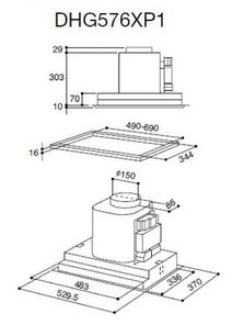 Вытяжка Де Дитрих DHG 576 XP 1 фото 2 в Краснодаре Вытяжка De Dietrich DHG 576 XP 1 фото 2 в Краснодаре