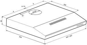Вытяжка Крона JESSICA slim 600 metallic PB фото 2 в Краснодаре Вытяжка KRONA JESSICA slim 600 metallic PB фото 2 в Краснодаре