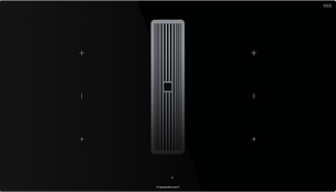 Индукционная варочная панель с вытяжкой Kuppersbusch KMI 9350.0 SR Silver Chrome фото в Краснодаре