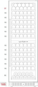 Винный шкаф Дунавокс DX-166.428DCK фото 3 в Краснодаре Винный шкаф Dunavox DX-166.428DCK фото 3 в Краснодаре