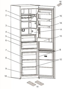 Холодильник Джекис JR FD20B2 фото 4 в Краснодаре Холодильник Jacky`s JR FD20B2 фото 4 в Краснодаре