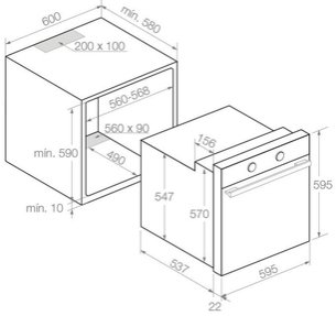 Духовой шкаф Пандо PHB-961 фото 4 в Краснодаре Духовой шкаф Pando PHB-961 фото 4 в Краснодаре