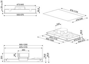 Встраиваемая вытяжка Смег KLT120LWHS фото 2 в Краснодаре Встраиваемая вытяжка Smeg KLT120LWHS фото 2 в Краснодаре