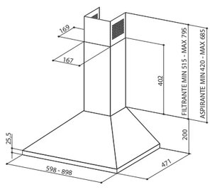 Вытяжка Фабер VALUE PB 4 2L CREAM A60 фото 2 в Краснодаре Вытяжка Faber VALUE PB 4 2L CREAM A60 фото 2 в Краснодаре