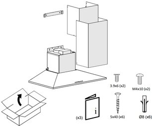 Вытяжка Пандо P-221/90 IX 730 E.C.S. 230/50 фото 4 в Краснодаре Вытяжка Pando P-221/90 IX 730 E.C.S. 230/50 фото 4 в Краснодаре