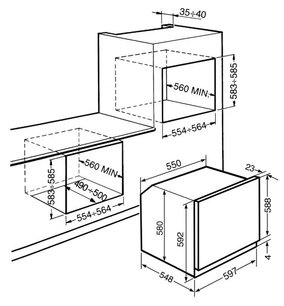 Духовой шкаф Смег SFP120-1 фото 2 в Краснодаре Духовой шкаф Smeg SFP120-1 фото 2 в Краснодаре