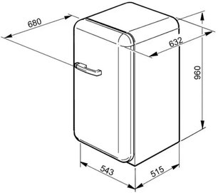 Холодильник Смег FAB10HLIT фото 3 в Краснодаре Холодильник Smeg FAB10HLIT фото 3 в Краснодаре