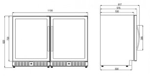 Винный шкаф Dometic E45FG Double Elegance фото 3 в Краснодаре