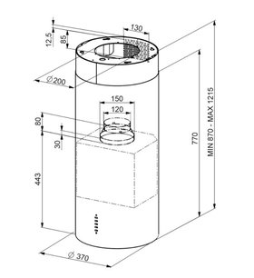 Вытяжка Смег KIR37XE фото 3 в Краснодаре Вытяжка Smeg KIR37XE фото 3 в Краснодаре