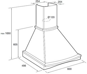 Вытяжка Кертинг KHC 6740 RN Wood фото 2 в Краснодаре Вытяжка Korting KHC 6740 RN Wood фото 2 в Краснодаре