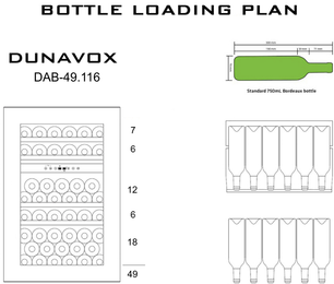 Винный шкаф Дунавокс DAB-49.116DW.TO фото 3 в Краснодаре Винный шкаф Dunavox DAB-49.116DW.TO фото 3 в Краснодаре