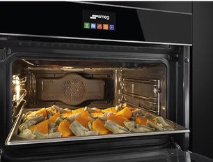 Духовой шкаф комбинированный с пароваркой Смег SF4604PVCNX1 фото 3 в Краснодаре Духовой шкаф комбинированный с пароваркой Smeg SF4604PVCNX1 фото 3 в Краснодаре