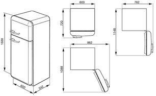 Холодильник Смег FAB30RR1 фото 3 в Краснодаре Холодильник Smeg FAB30RR1 фото 3 в Краснодаре