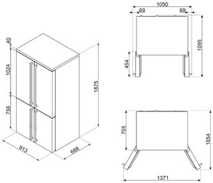 Холодильник Smeg FQ60CPO5 фото 4 в Краснодаре